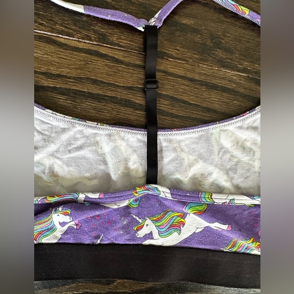 MeUndies Purple Unicorn Sports Bra - Picture 3 of 4